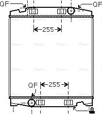 AVA IV 2082 - Radiator, engine cooling car-mod.net