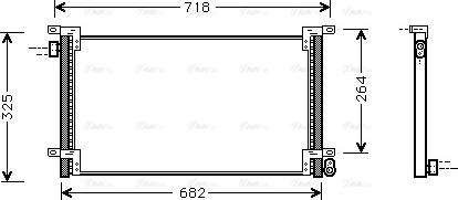 AVA IVA5044 - Condenser, air conditioning car-mod.net