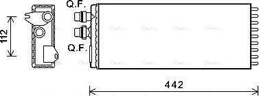 AVA IVA6113 - Heat Exchanger, interior heating car-mod.net