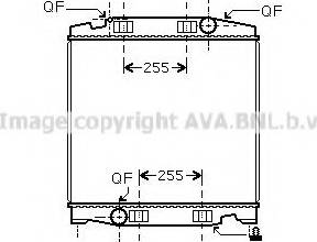 AVA IVA2068 - Radiator, engine cooling car-mod.net