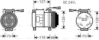 AVA IVAK073 - Compressor, air conditioning car-mod.net