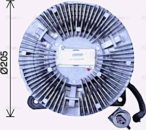 AVA IVC144 - Clutch, radiator fan car-mod.net