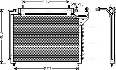 AVA JR5020D - Condenser, air conditioning car-mod.net