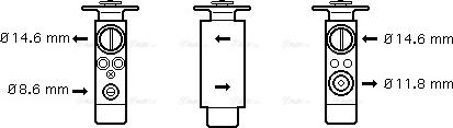 AVA JR 1046 - Expansion Valve, air conditioning car-mod.net