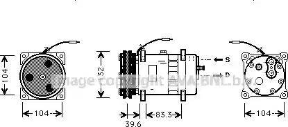 AVA JRK024 - Compressor, air conditioning car-mod.net