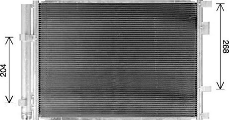AVA KA5338D - Condenser, air conditioning car-mod.net