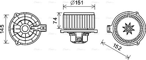 AVA KA8258 - Interior Blower car-mod.net