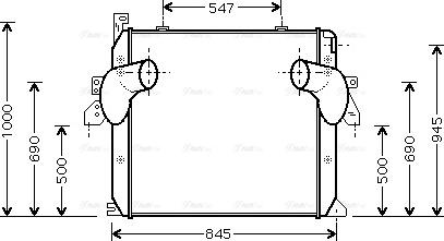 AVA ME 4223 - Intercooler, charger car-mod.net
