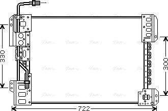 AVA ME5210 - Condenser, air conditioning car-mod.net