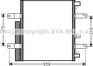 AVA ME 5238 - Condenser, air conditioning car-mod.net