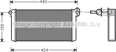 AVA ME6191 - Heat Exchanger, interior heating car-mod.net