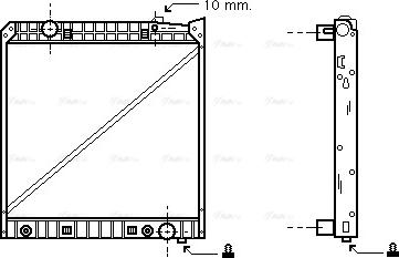 AVA ME 2148 - Radiator, engine cooling car-mod.net