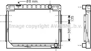 AVA ME2127 - Radiator, engine cooling car-mod.net