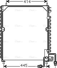 AVA MEA5199 - Condenser, air conditioning car-mod.net