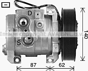 AVA MEK342 - Compressor, air conditioning car-mod.net