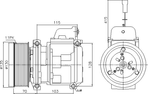 AVA MEAK356 - Compressor, air conditioning car-mod.net