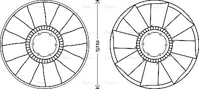 AVA MEB283 - Fan, radiator car-mod.net