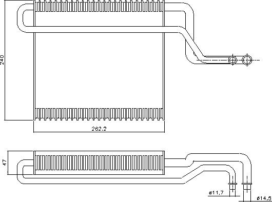AVA MEV358 - Evaporator, air conditioning car-mod.net
