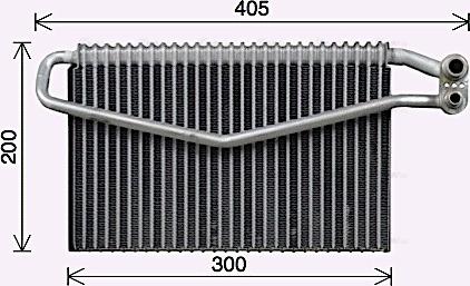 AVA MEV310 - Evaporator, air conditioning car-mod.net