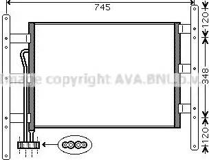 AVA MN 5041 - Condenser, air conditioning car-mod.net