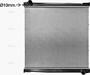 AVA MN2109N - Radiator, engine cooling car-mod.net