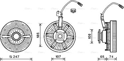 AVA MNC070 - Clutch, radiator fan car-mod.net