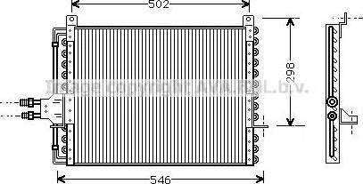 AVA MS 5205 - Condenser, air conditioning car-mod.net