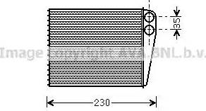 AVA MS 6465 - Heat Exchanger, interior heating car-mod.net