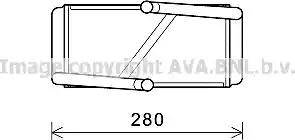 AVA MS6594 - Heat Exchanger, interior heating car-mod.net