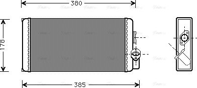 AVA MS 6188 - Heat Exchanger, interior heating car-mod.net