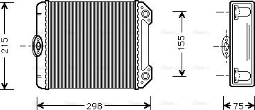 AVA MS 6171 - Heat Exchanger, interior heating car-mod.net
