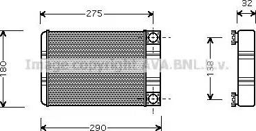 AVA MS 6312 - Heat Exchanger, interior heating car-mod.net