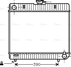 AVA MS 2042 - Radiator, engine cooling car-mod.net