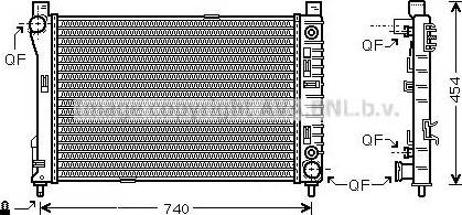 AVA MS2286 - Radiator, engine cooling car-mod.net