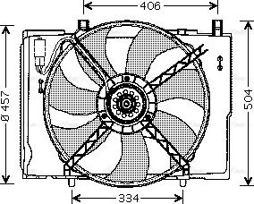 AVA MS 7504 - Fan, radiator car-mod.net