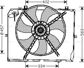 AVA MS 7503 - Fan, radiator car-mod.net