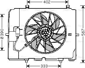 AVA MS7502 - Fan, radiator car-mod.net