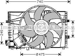 AVA MS7507 - Fan, radiator car-mod.net