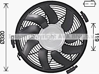 AVA MS7719 - Fan, radiator car-mod.net