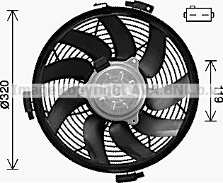 AVA MS7722 - Fan, radiator car-mod.net