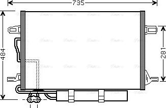 AVA MSA5307D - Condenser, air conditioning car-mod.net