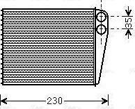 AVA MSA6465 - Heat Exchanger, interior heating car-mod.net