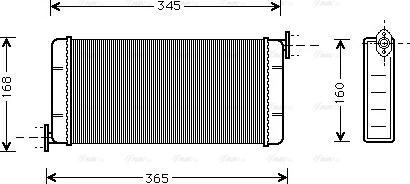 AVA MSA6109 - Heat Exchanger, interior heating car-mod.net