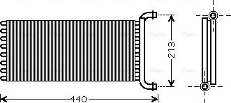 AVA MSA6399 - Heat Exchanger, interior heating car-mod.net