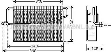AVA MS V381 - Evaporator, air conditioning car-mod.net