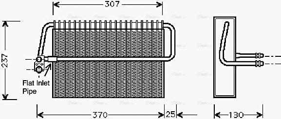 AVA MS V272 - Evaporator, air conditioning car-mod.net