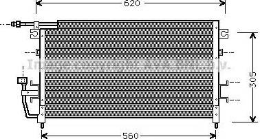 AVA MT 5096 - Condenser, air conditioning car-mod.net