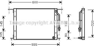 AVA MT 5120 - Condenser, air conditioning car-mod.net