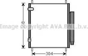 AVA MT5244D - Condenser, air conditioning car-mod.net