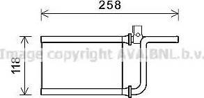 AVA MT6254 - Heat Exchanger, interior heating car-mod.net